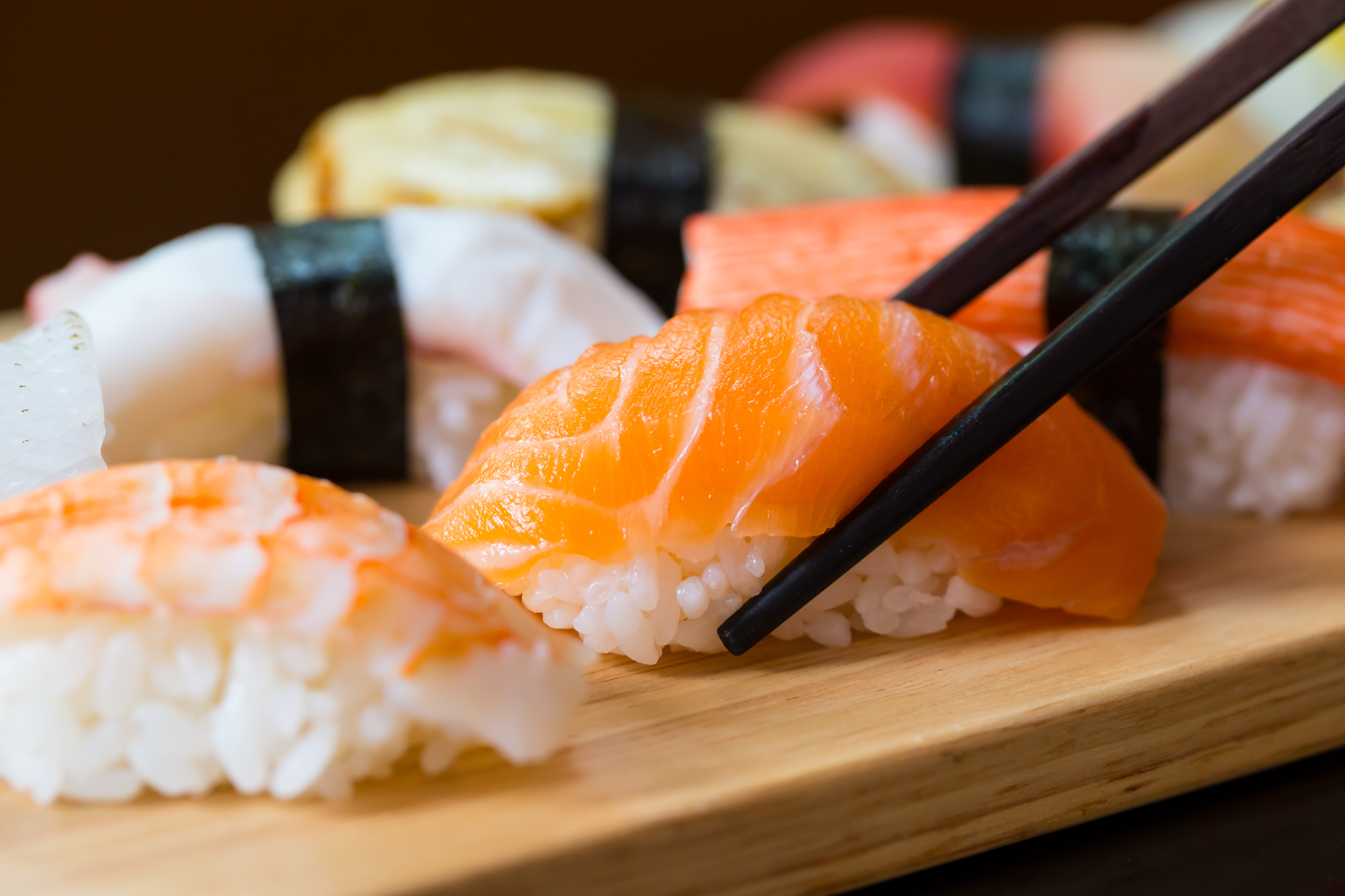 Sushi set, Japanese food