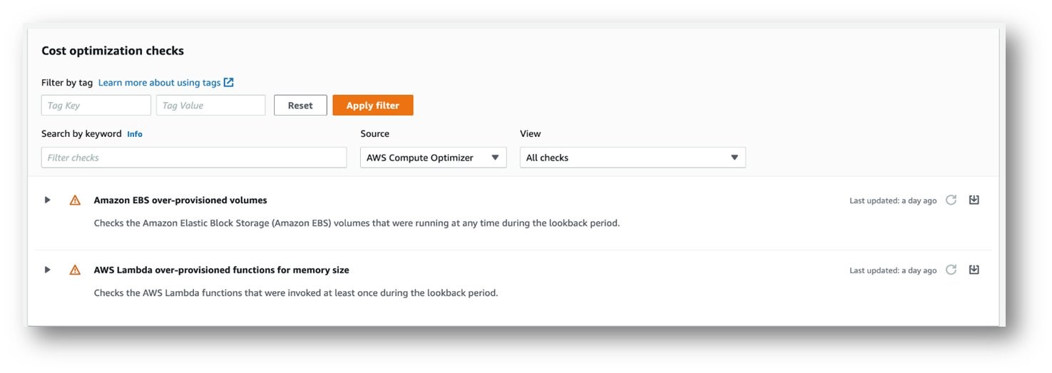 經由 Trusted Advisor 列出的自動檢驗項目,指出 Lambda 函數的記憶體大小需要調整。 經由 Trusted Advisor 列出的自動檢驗項目,指出 Lambda 函數的記憶體大小需要調整。